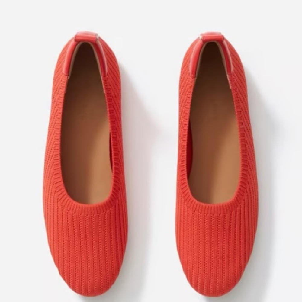 Everlane Day Glove Reknit Red Ballet Flat
